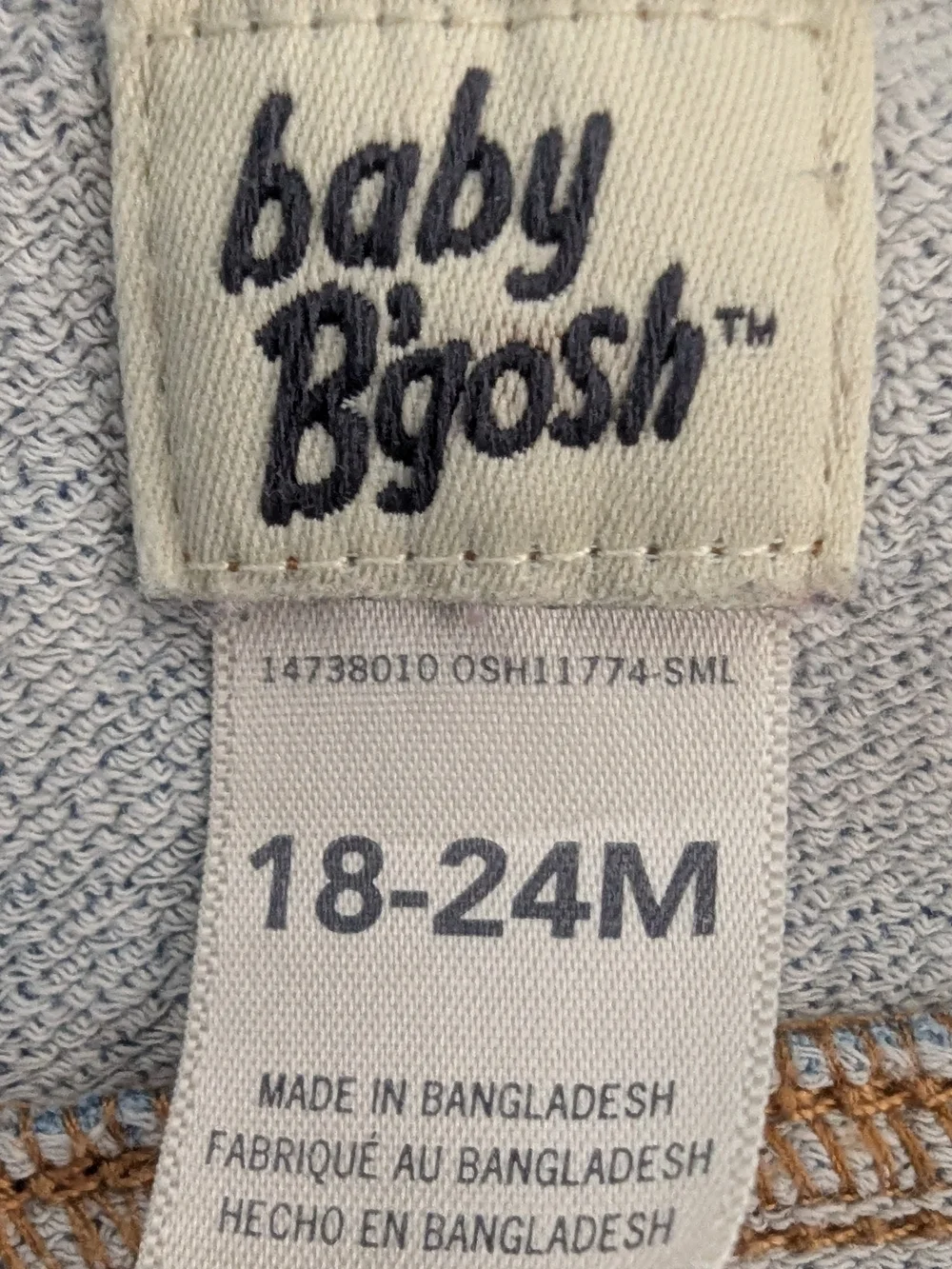 Baby B’gosh Denim Jacket 18-24M Light Wash Jean Jacket Classic Baby Toddler